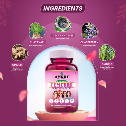FEMCURE for PCOD/PCOS | 90 Capsules