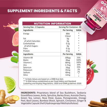 Hair Nail Skin - Biotin & Collagen Supplements
