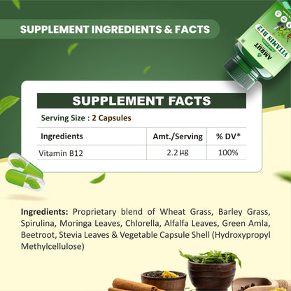 Vitamin B12 Capsule = 60+60(120) COMBO PACK | 40% flat DISCOUNTS